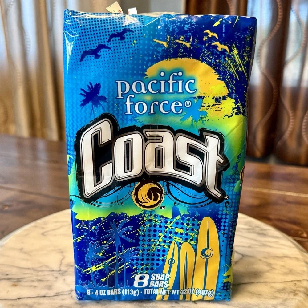 NEW! 8pc VTG Coast Pacific Force Soap 4oz Bar 32oz Value Pack Discontinued 2008 - Picture 2 of 4